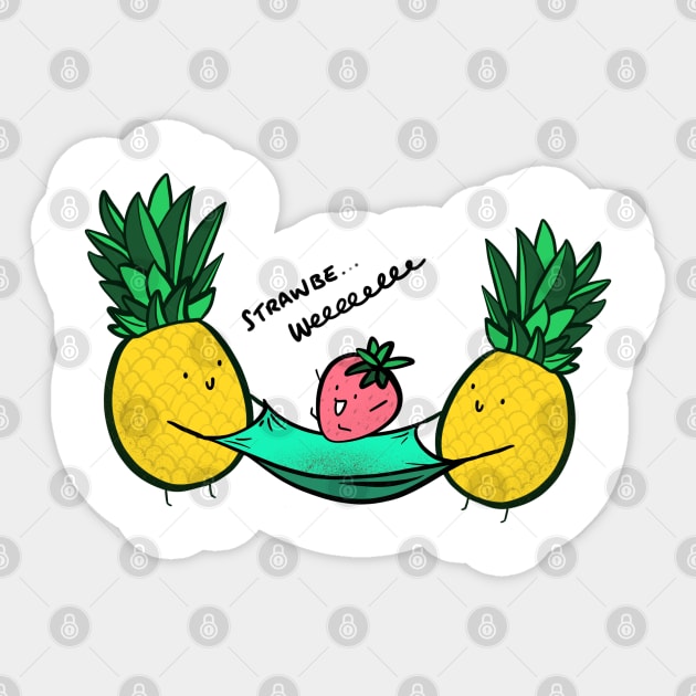 Strawberry Sticker by Home by Faith